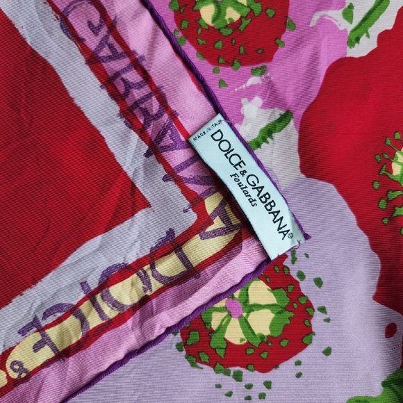 Dolce & Gabbana Multi-Colored Silk Bandana - Picture 3 of 4